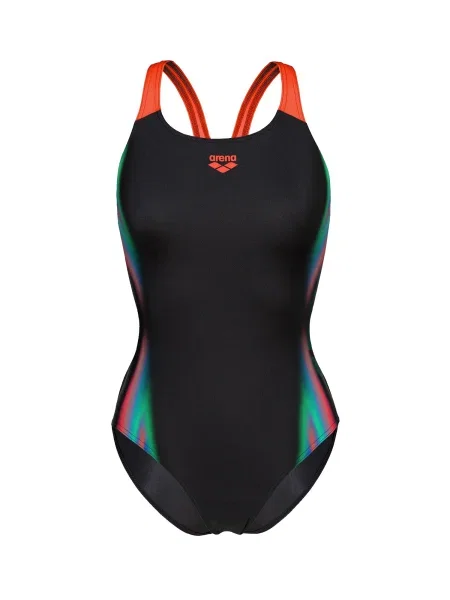 ARENA Costum de baie întreg TWO SIDES albastru / verde / portocaliu negru