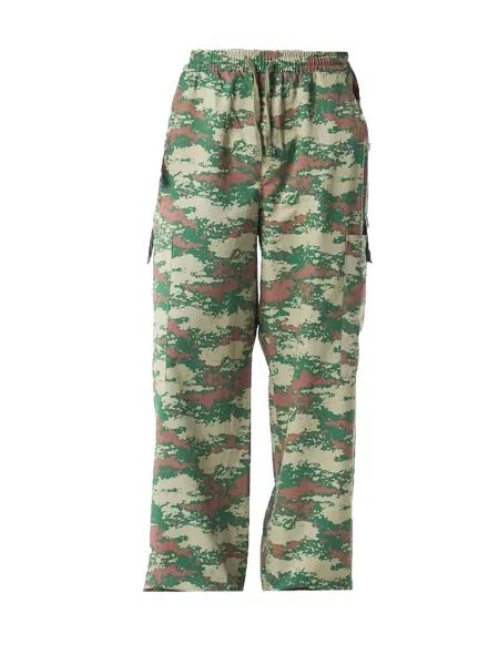 Dandalo Kalhoty kaštanově hnědá / smaragdová / pastelově zelená