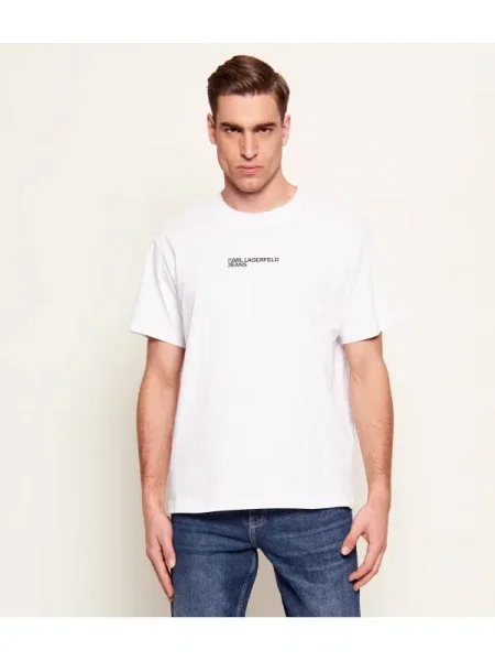 Karl Lagerfeld Jeans Tricou | regular fit alb