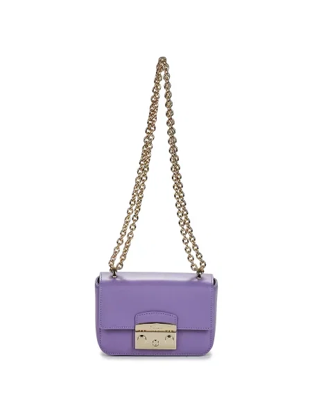 Crossbody torbica Furla vijolična