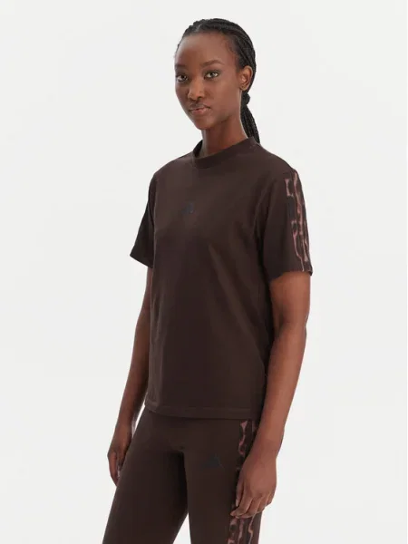 ADIDAS SPORTSWEAR Tricou funcțional Seasonal Essentials ciocolatiu negru