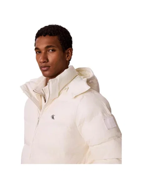 Geacă de blugi Calvin Klein Jeans alb