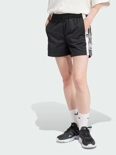 Переработанный шорты Adidas черные
