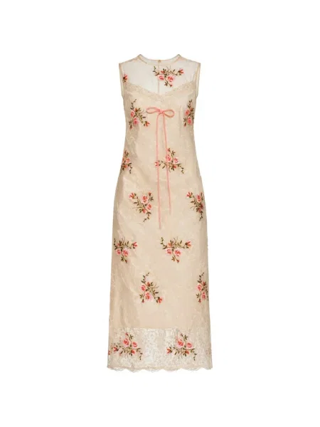 Rochie Simone Rocha cu model floral din dantelă de costum