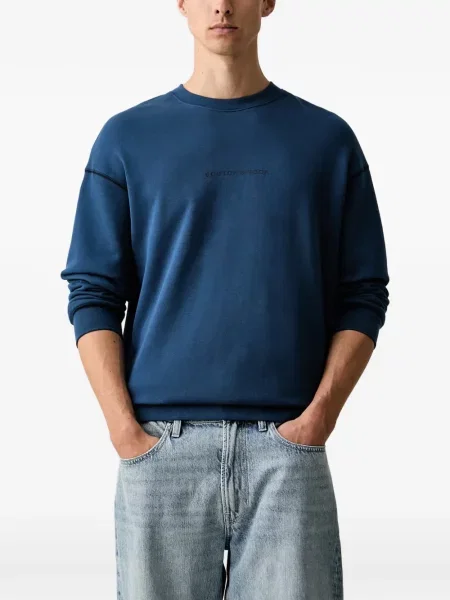 Pulover Scotch & Soda cu imagine albastru