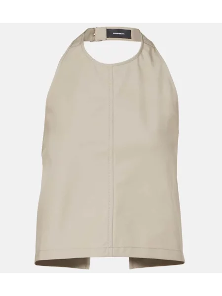 Top Wardrobe.nyc cu gât halter gri