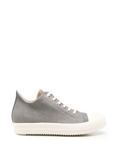 Sneakerși Rick Owens Drkshdw cu șireturi din dantelă gri
