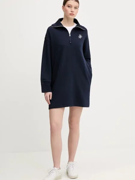 Tommy Hilfiger sukienka mini prosta granatowy