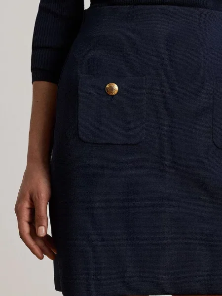 Спідниця Lauren Ralph Lauren mini пряма синій