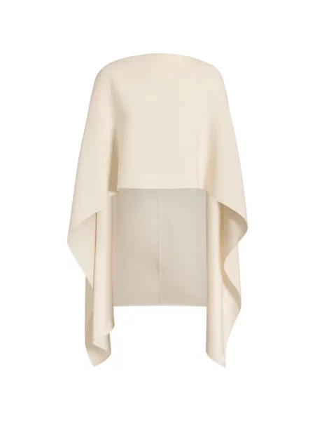 Яке Alberta Ferretti с драперии бяло