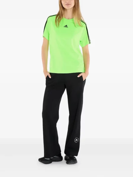 Футбол тениска с дълъг ръкав Adidas на райета мъниста бяло