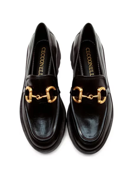 Pantofi loafer Cecconello din piele negru