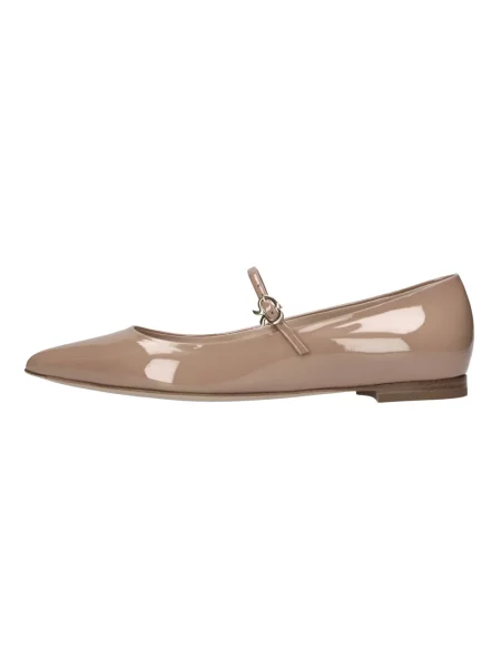 Balerinki Gianvito Rossi brązowe