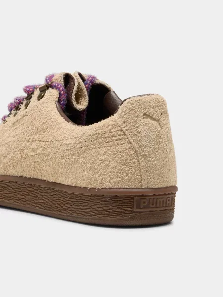 Замшевые кеды Puma бежевые
