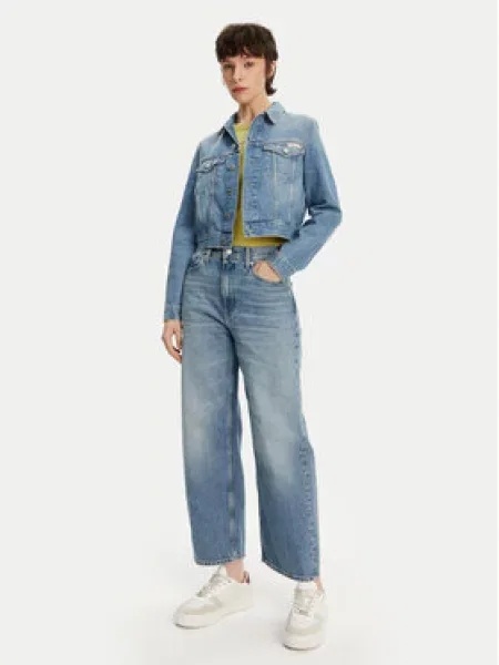 Calvin Klein Jeans Jeansová bunda modrá