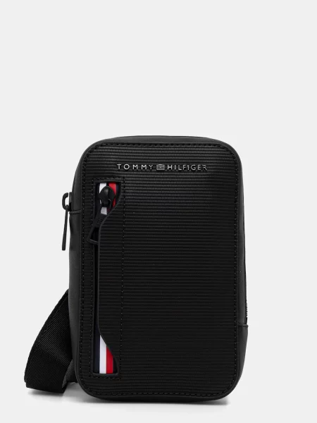 Torbica za okoli pasu Tommy Hilfiger črna