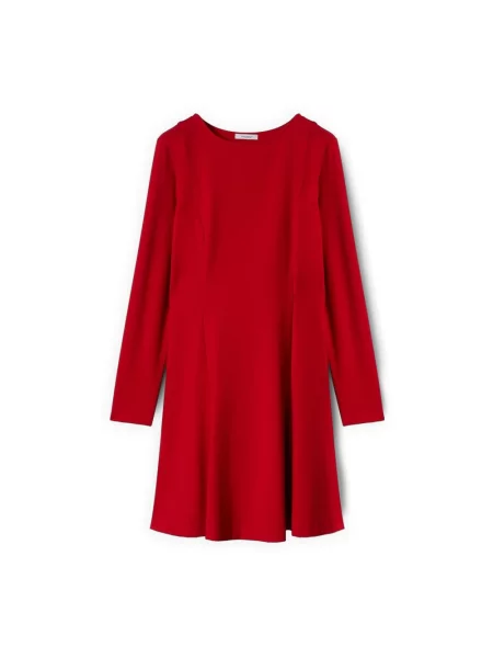Dzianinowa sukienka Motivi czerwona