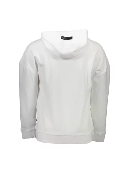 Bluza z kapturem Plein Sport z kapturem z długim rękawem biała