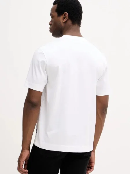 BOSS tricou din neted alb