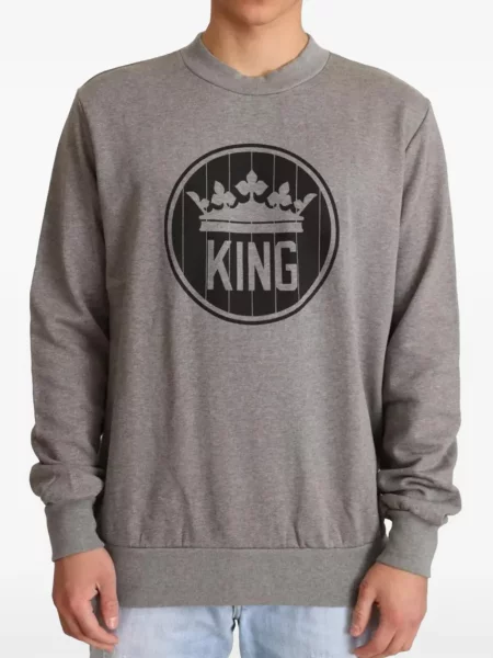 Hanorac crewneck Dolce & Gabbana cu decolteu rotund gri