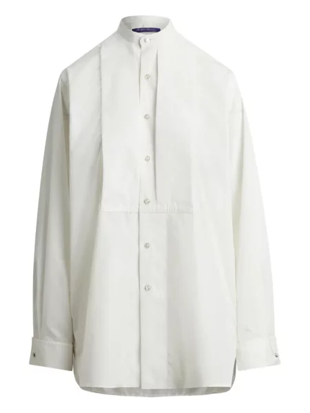 Cămașă Ralph Lauren Collection plisată alb