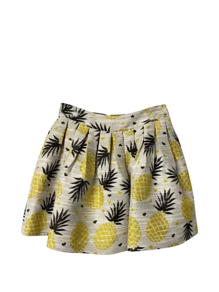 Fusta mini Alice + Olivia cu imagine alb