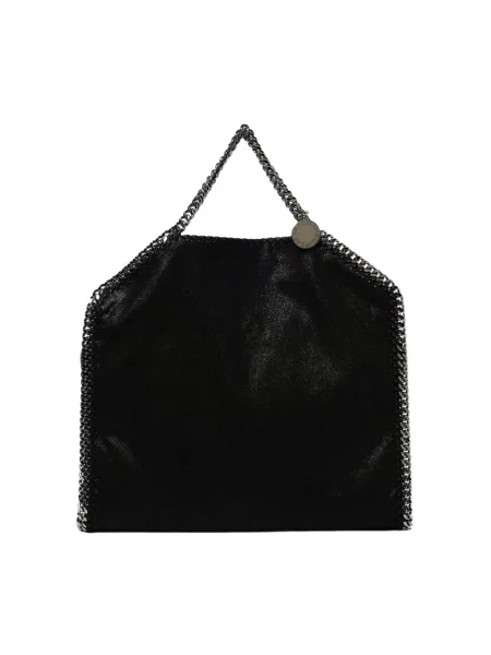 Duża mały torebka na łańcuszku Stella Mccartney z granatem czarna