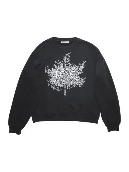 Bluza Acne Studios z logo czarna