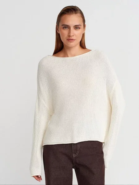 Dilvin Pulover Pullover slonovina