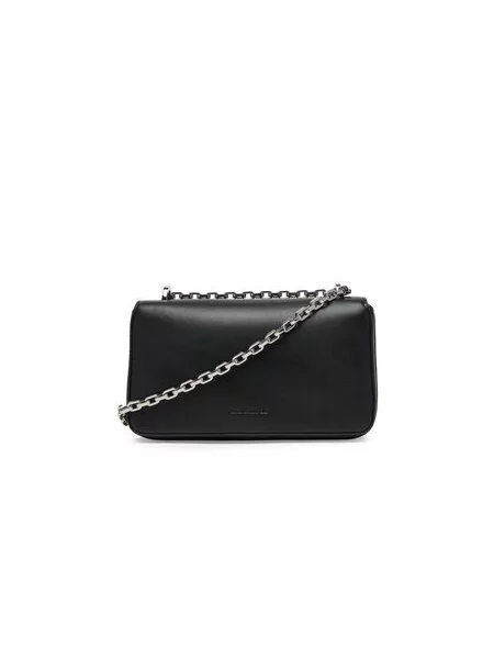 Usnjena torbica Karl Lagerfeld K/SIGNATURE črna