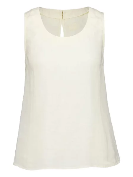 Ленен топ 120% Lino бяло