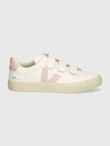 Кожаные кроссовки Veja белые