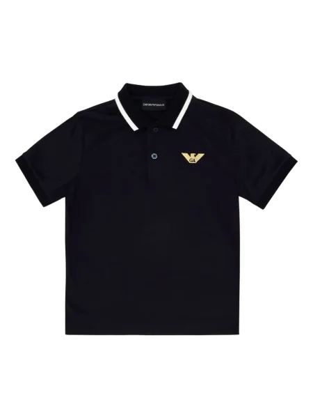 Koszulka polo dziecięca Emporio Armani niebieska