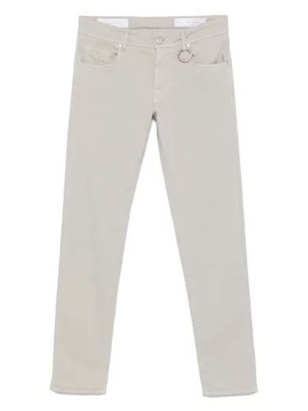 Kalhoty Sartoria Tramarossa s autogramem šedé