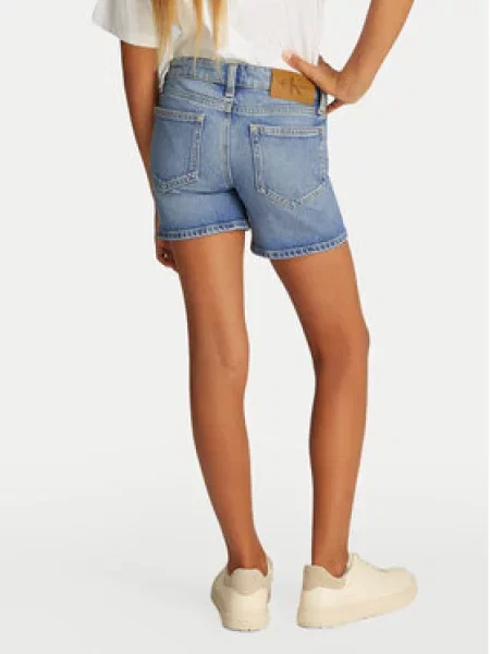 Džínové šortky Calvin Klein Jeans modré
