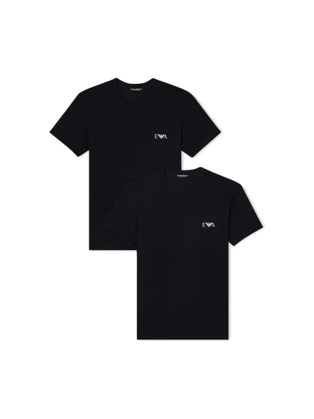 Emporio Armani Koszulki Mężczyzna XL Zestaw Dwóch T-Shirtów czarny