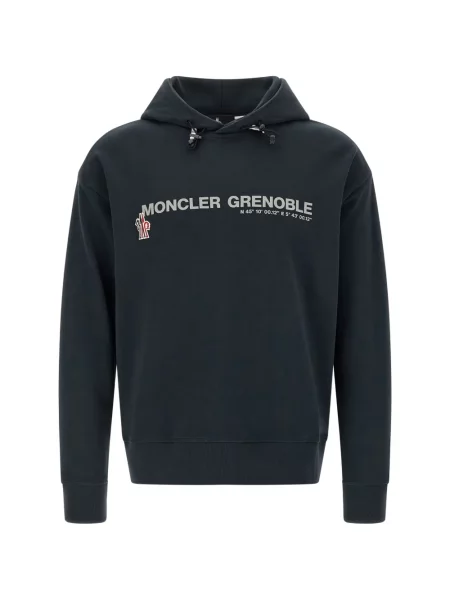 Džemperis su gobtuvu Moncler Grenoble mėlyna