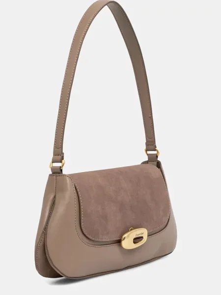 Calvin Klein Geantă Hardware Brushed Shoulder Bag bej