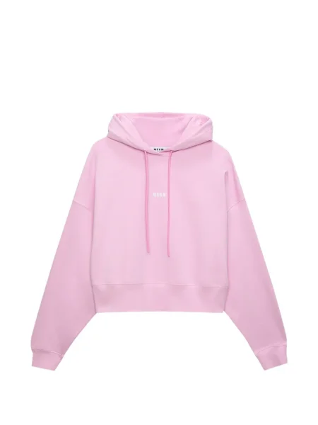 Sznurek ściągający bluza z kapturem Msgm różowa