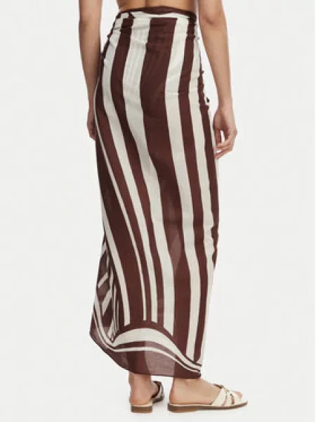 Seafolly plážová sukňa dámska Coastline Sarong hnedá