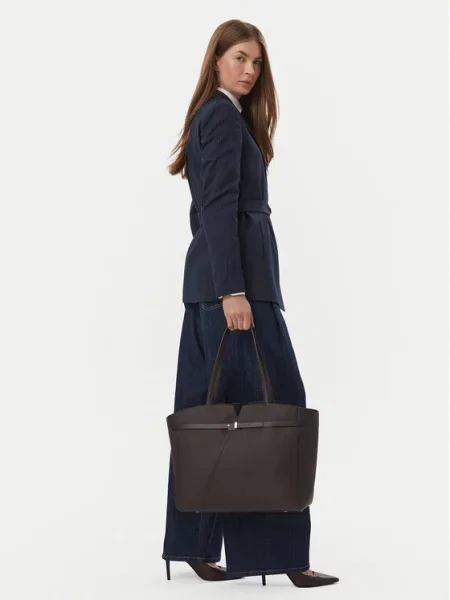 BOSS Rankinė Revers Tamsiai ruda