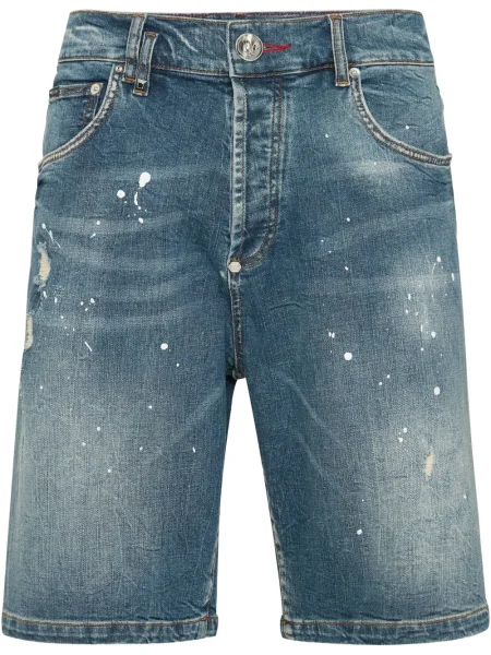 Džínové šortky Philipp Plein modré