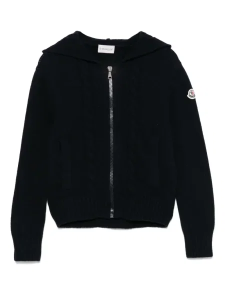 Bluza z kapturem dziecięca Moncler Enfant niebieska