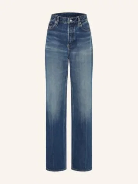 Alaïa Bootcut Džíny blue stone modré