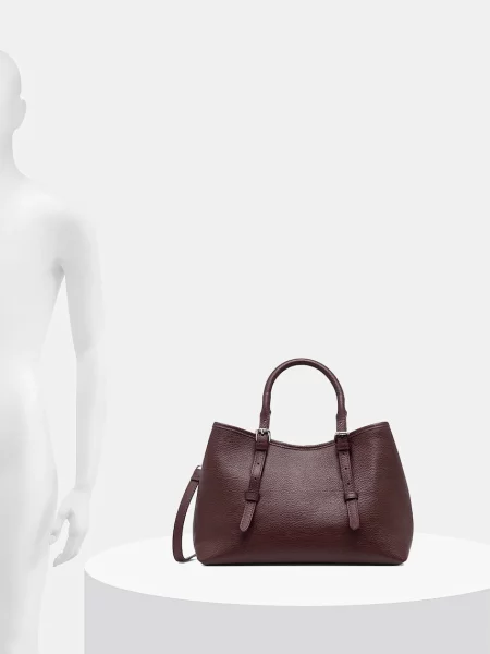 Шкіряна сумочка Answear.LAB бордовий