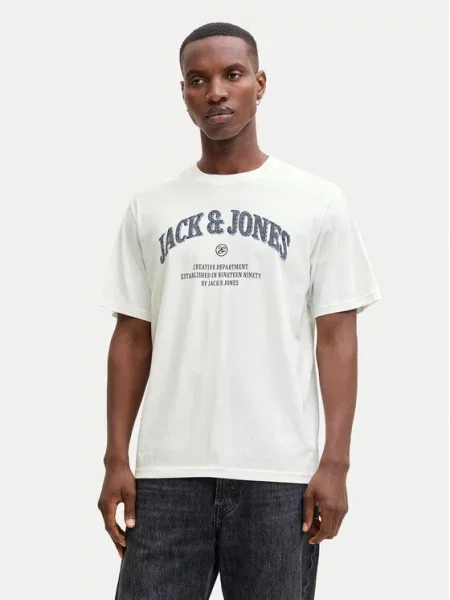 JACK & JONES Majica JJEDenver plava / tamno plava bijela