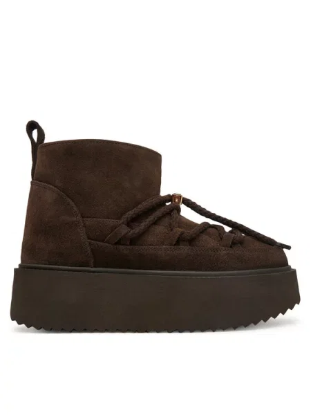 Inuikii Sniego batai Classic Low Platform Tamsiai ruda