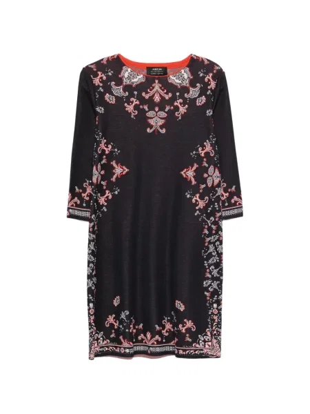 Pletené oblekové midi šaty Marccain po kolena modré