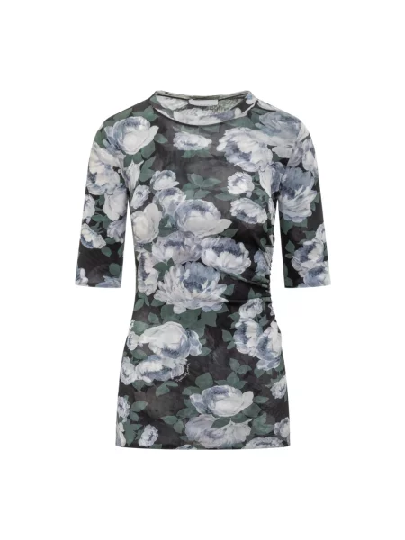 Koszulka Stella Mccartney w kwiatki z siateczki