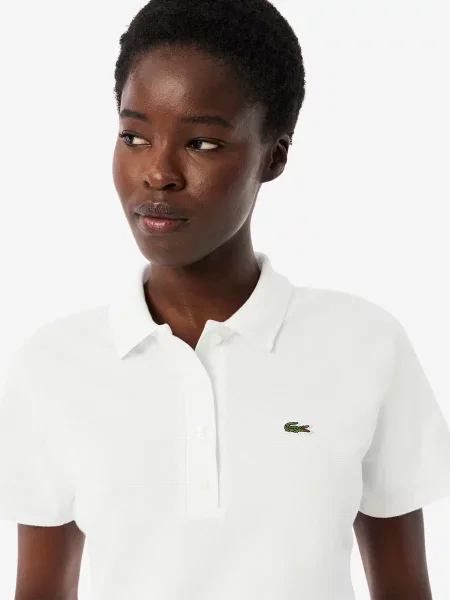 Поло Lacoste белое